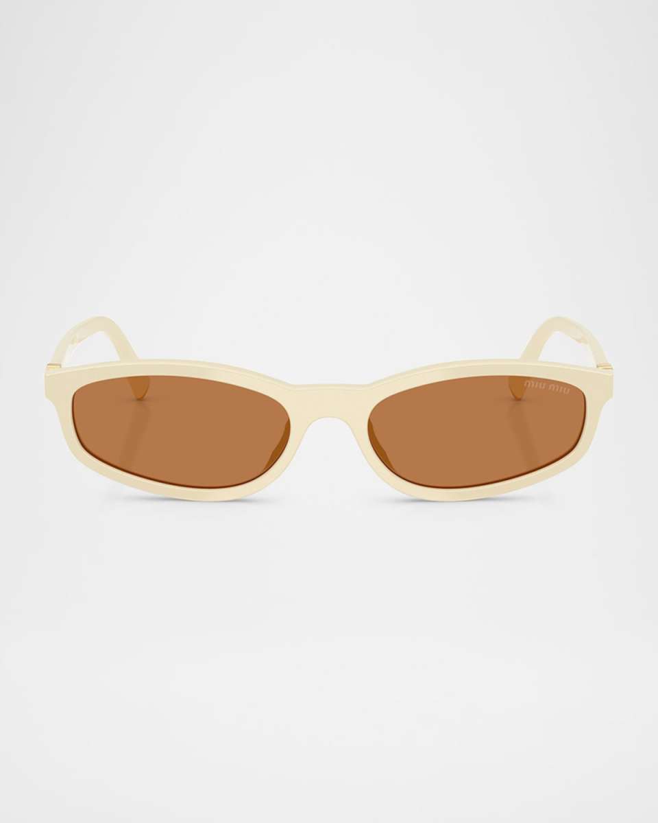 Miu Regarde MU A06S Acetate Oval Sunglasses